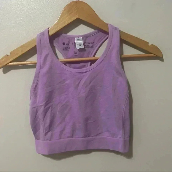 NWOT Zella Lilac Seamless Bralette/Top  M - Picture 2 of 5